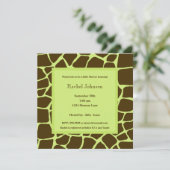 グリーンガリフベビーシャワー招待状 招待状 (スタンド正面)