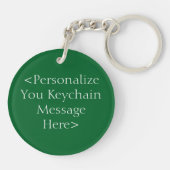 グリーンガーディアンエンジェルカスタムキーチェーン キーホルダー (裏面)