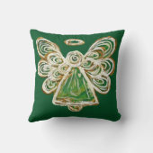 グリーンガーディアンエンジェルデコレーションアート装飾用クッション クッション (裏面)