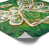 グリーンガーディアンエンジェルポスターアートプリント ポスター (角)