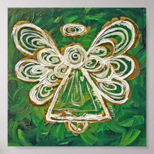 グリーンガーディアンエンジェルポスターアートプリント ポスター (正面)