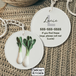 グリーンガーデナーミニマリストクロチェットリークス名 キーホルダー