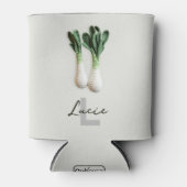 グリーンガーデナーミニマリストクロチェットリークス名 缶クーラー (正面)