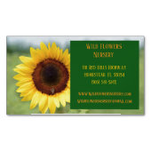 グリーンガーデナーランドシャープヒマワリ マグネット名刺 (正面)