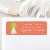 グリーンガーデニングカタツムリのメールのパーソナライズされたラベル ラベル (インサイチュ)