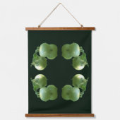 グリーンガーデントマト鏡自然抽象芸術 吊り下げ型タペストリー (正面)