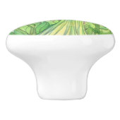 グリーンガーデンフラワーフェアリーイラストレーション セラミックノブ (側面)