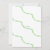 グリーンガーデン招待状 招待状 (裏面)