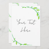 グリーンガーデン招待状 招待状 (正面/裏面)