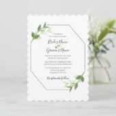 グリーンガーデン葉結婚式招待状 招待状 (スタンド正面)