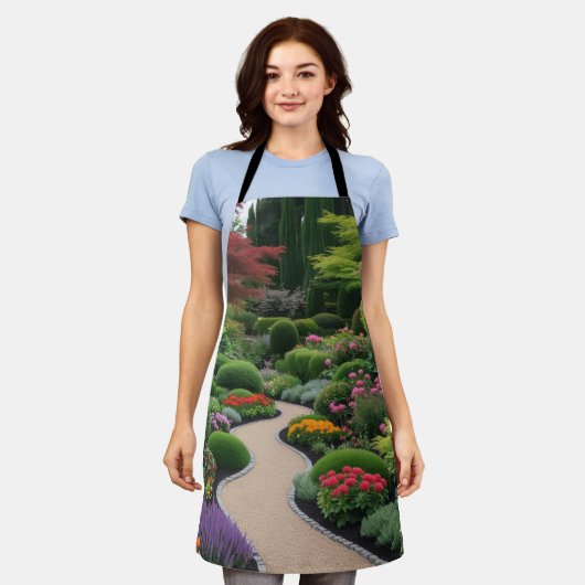 グリーンガーデン エプロン (着用した状態)