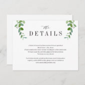 グリーンガーランド結婚グリーンリーのエンクロージャカード ポストカード (正面/裏面)