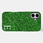 グリーンガーリープリントグリッタースタイリッシュと可愛い Case-Mate iPhoneケース (裏面 (横))