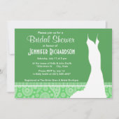 グリーンガーリーペイズリー 招待状 (正面)