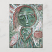 グリーンガール ポストカード (正面)