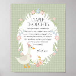 グリーンガ間抜けースフローラギンガムおむつ思考 ポスター