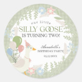グリーンガ間抜けースフローラギンガムベビーシャワー特典 ラウンドシール (正面)
