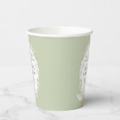 グリーンガ間抜けースフローラギンガムベビーシャワー特典 紙コップ (左)
