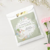 グリーンガ間抜けースフローラギンガムベビーシャワー フェイバーバッグ (封をした状態)