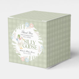 グリーンガ間抜けースフローラギンガムベビーシャワー フェイバーボックス