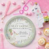 グリーンガ間抜けースフローラギンガムベビーシャワー ペーパープレート (パーティー)