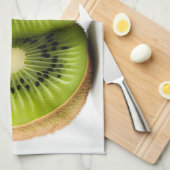 グリーンキウイフルーツ キッチンタオル (四つ折り)