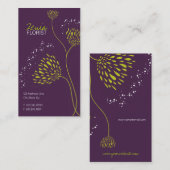 グリーンキクの花シエレガントックフローラ 名刺 (正面/裏面)