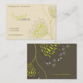 グリーンキクの花シエレガントックフローラ 名刺 (正面/裏面)