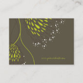 グリーンキクの花シエレガントックフローラ 名刺 (裏面)