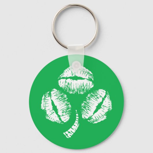 グリーンキスシャムロック キーホルダー (正面)