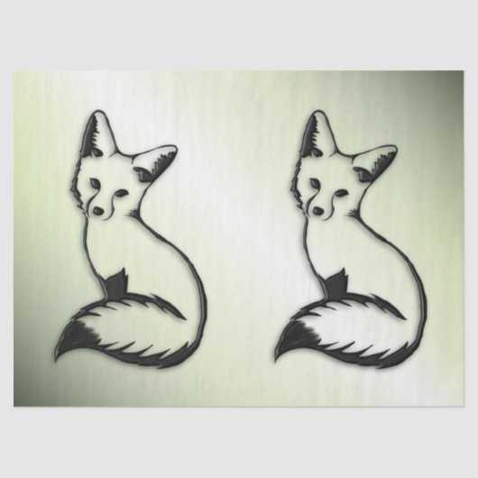 グリーンキツネ 薄葉紙 (正面)