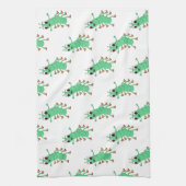 グリーンキャタピラー キッチンタオル (縦)