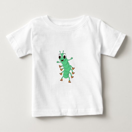 グリーンキャタピラー ベビーTシャツ (正面)
