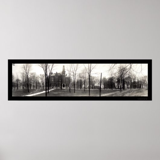 グリーンキャッスルデプー大学写真1909 ポスター (正面)