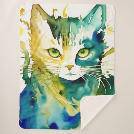 グリーンキャットシェルパブランケット シェルパブランケット (正面)
