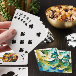 グリーンキャッ遊トのカード トランプ
