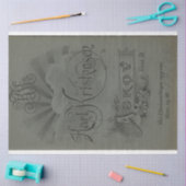 グリーンキャビネットカードのデカップシート 薄葉紙 (クラフト)