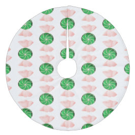 グリーンキャンディクリスマスツリースカート フリース ツリースカート