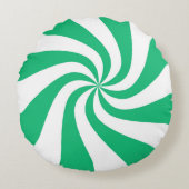 グリーンキャンディピロー ラウンドクッション (正面)