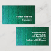 グリーンキャンバスモダンプロフェッショナル名刺 名刺 (正面/裏面)