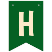 グリーンキャンピングバースデーパーティーハッピーバースデー バンティングフラッグ (第2の旗)