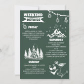 グリーンキャンプバチェロレッテウィークエンドパーティー 招待状 (裏面)