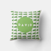 グリーンキュウリの水疱:トレンディーと快適 クッション (裏面)