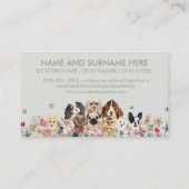 グリーンキュートペットグルーミングドッグウォーカー 名刺 (裏面)