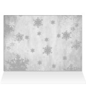 グリーンキュート雪だるまホリデーグリーティングカード (内部横(上))