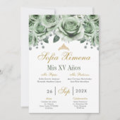 グリーンキンセアニェラ招待状 招待状 (正面)