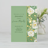 グリーンキンセアニラフォイル招待状 箔招待状 (立ち正面)