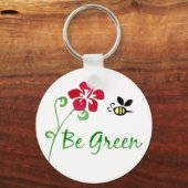 グリーンキーチェーンである キーホルダー (正面)