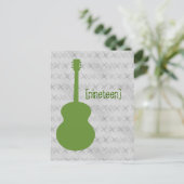 グリーンギターテグランジーブルはがき ポストカード (スタンド正面)