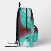 グリーンギターバックパック プリントバックパック (左)